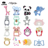 wholesale 10pcslot baby teether silicone teething accessory bpa free teething gloves cartoon silicone teether pendant pacifiers