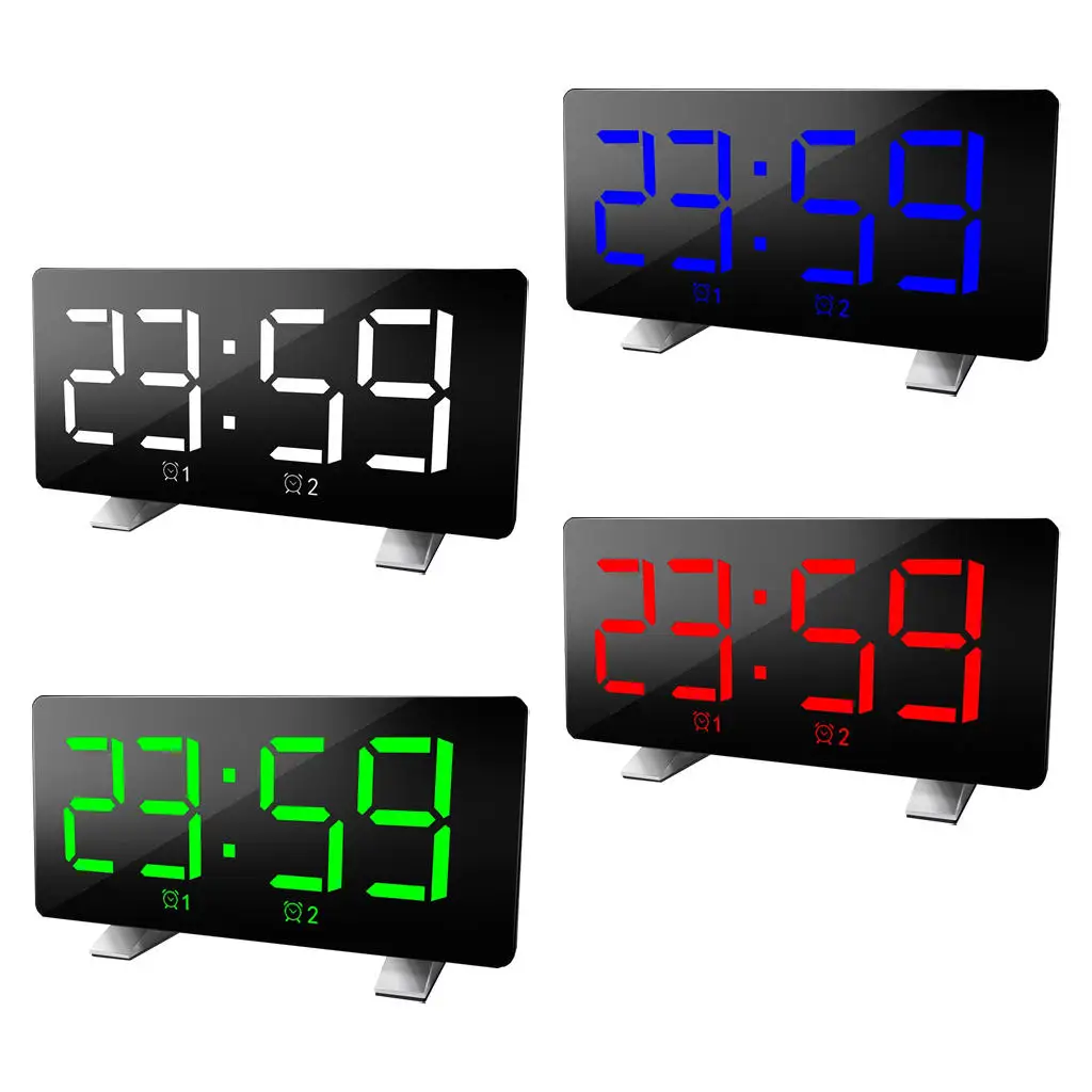 digital alarm clock dimmable big screen usb snooze electronic desk clocks for kids room travel bedroom office hotel table free global shipping
