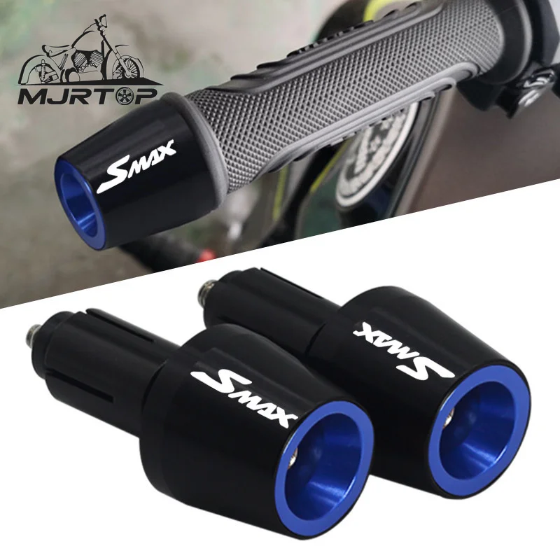 

Laser Logo SMAX Motorcycle Aluminum Handlebar Grips Ends For Yamaha SMAX155 Smax 155 smax155 22MM CNC Handle Bar Cap End Plugs