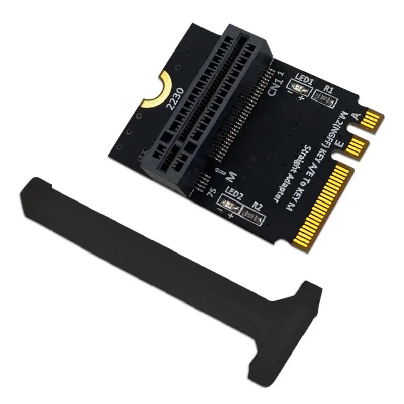 

M.2 NGFF nvme SSD to M.2 key A/E Adapter (Vertical Installation) for 2280 type SSD N1HD