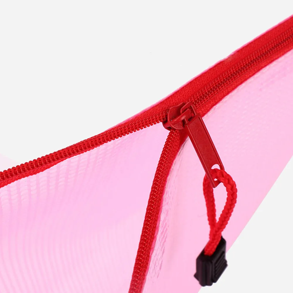 

15Pcs A4 File Pockets PVC Zipper File Bags Documents Organizer Pouch