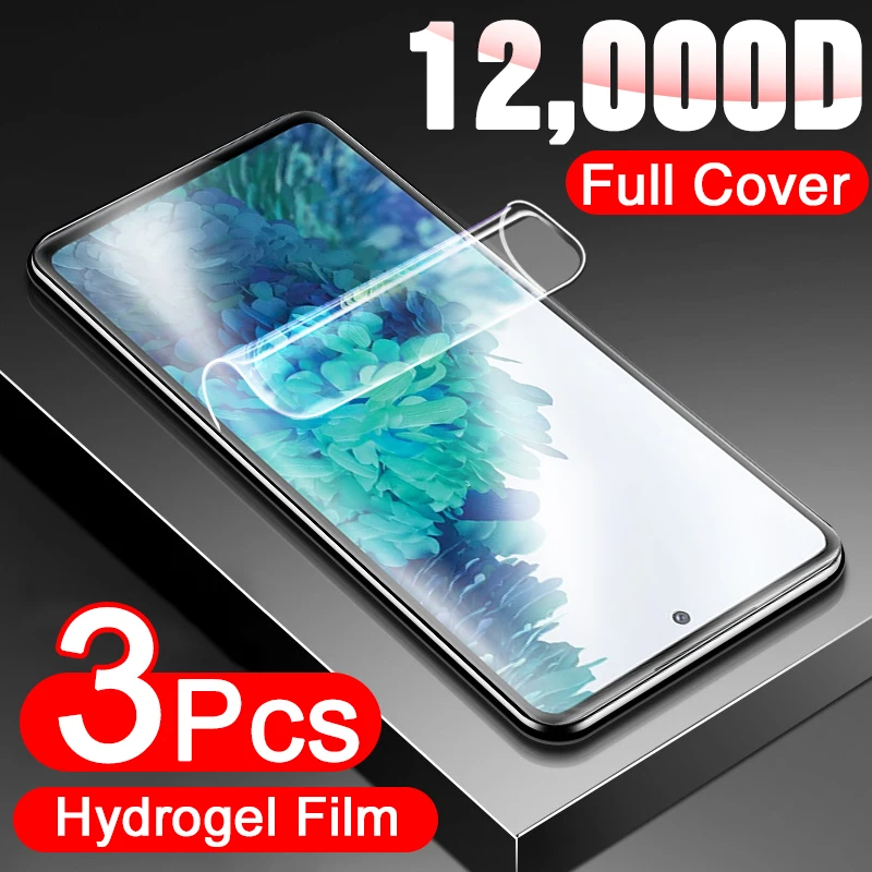 Гидрогелевая пленка для Samsung Galaxy S20 S21 S10 S9 S8 Plus S7 S6 Edge Note 20 8 9 10 3 шт. не стекло |