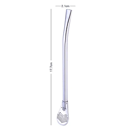 

1PC Drinking Straw Stainless Steel Straw Gourd Filter Spoons Reusable Metal Pro Tea Tools Bar Accessories