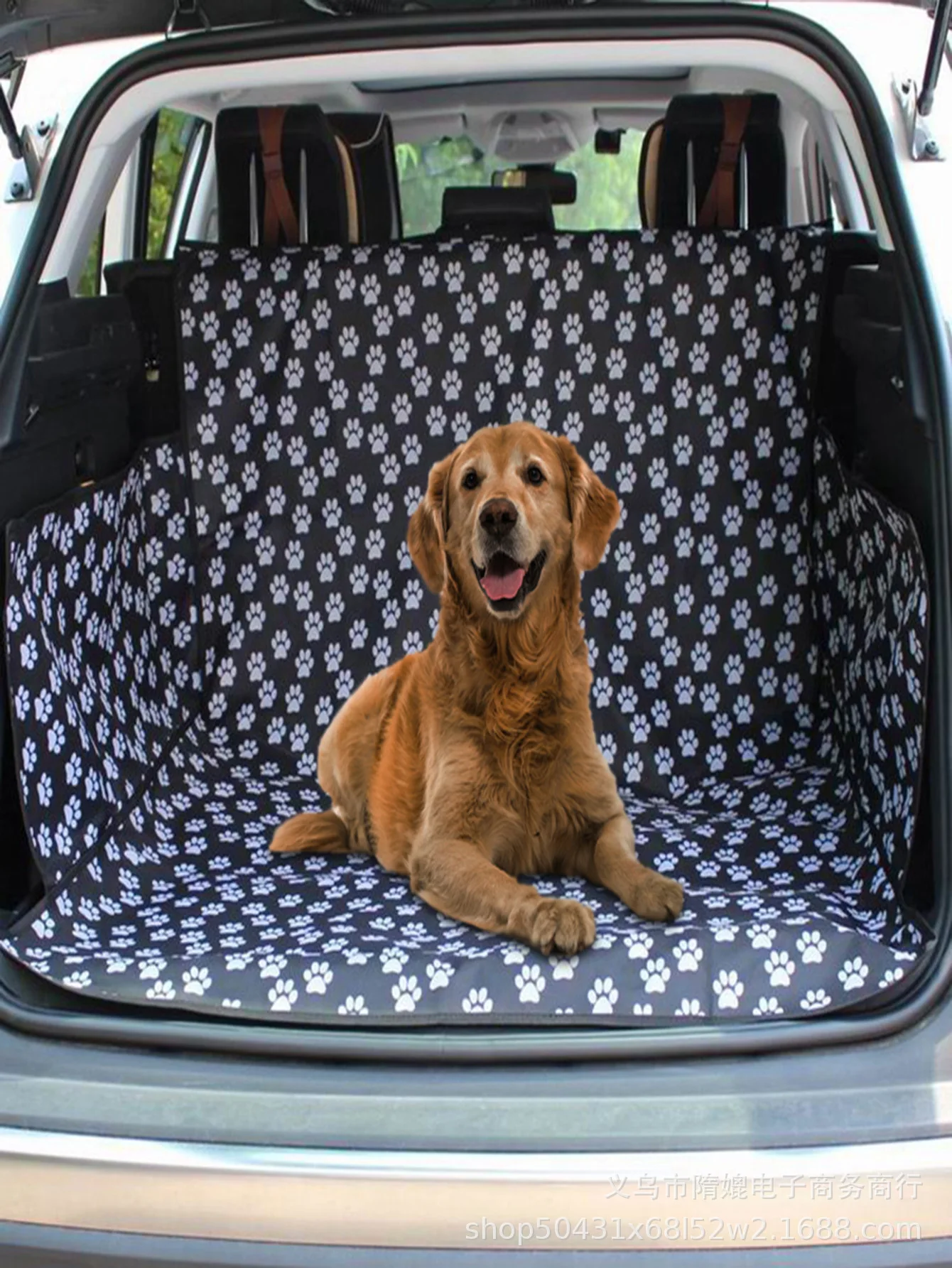 CAWAYI KENNEL Dog Sling Waterproof Back Pet Dog Car Seat Cover Cushion Hammock Protection Belt Seat Belt Transportation Accessor