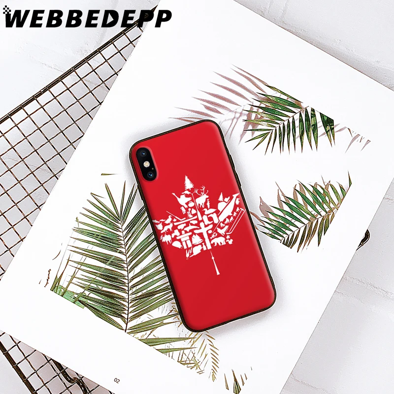 Canada Flag Maple Leafs Soft Case for iPhone 5 5S 6 6S 7 8 Plus X XS 11 Pro MAX XR Cover |
