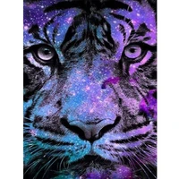 purple tiger diy 5d diamond painting cross stitch kit full drill embroidery mosaic art picture of rhinestones home decor gift