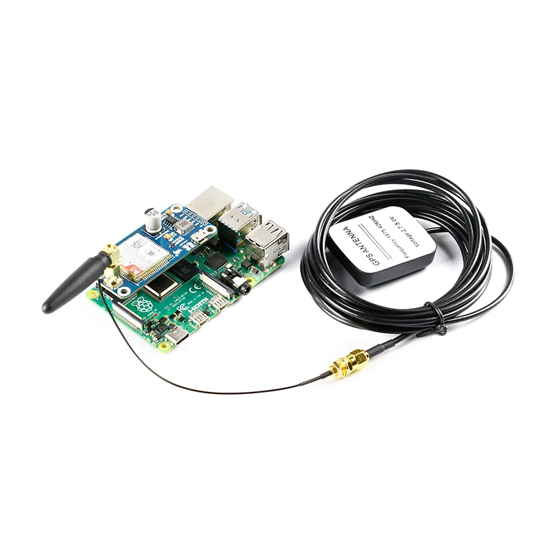 Шляпа Waveshare NB-IoT/eMTC/EDGE/GPRS/GNSS для RPi Zero/Zero W/Zero WH/2B/3B/3B + на основе SIM7000E поддерживает TCP UDP