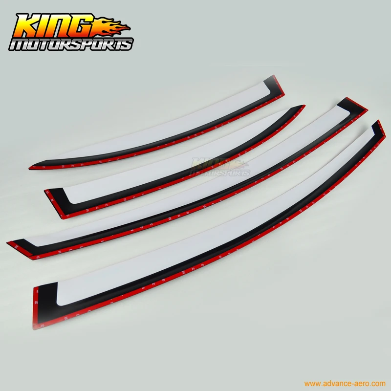Солнцезащитные дефлекторы Rallye Red подходят для 06 11 Honda Civic Acura CSX 4D Sedan JDM Window # R513|window