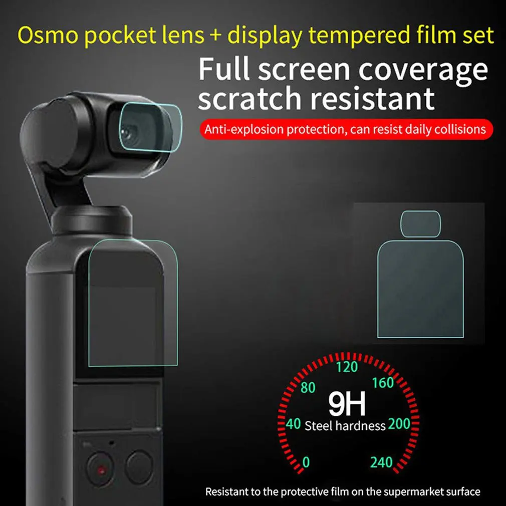 

Закаленное стекло для Dji Osmo карманная Защитная пленка для объектива камеры защитная пленка профессиональная защитная закаленная пленка