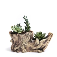 creative cement succulent flower pot old root root carving succulent flower pot ecological stump flower pot wholesale