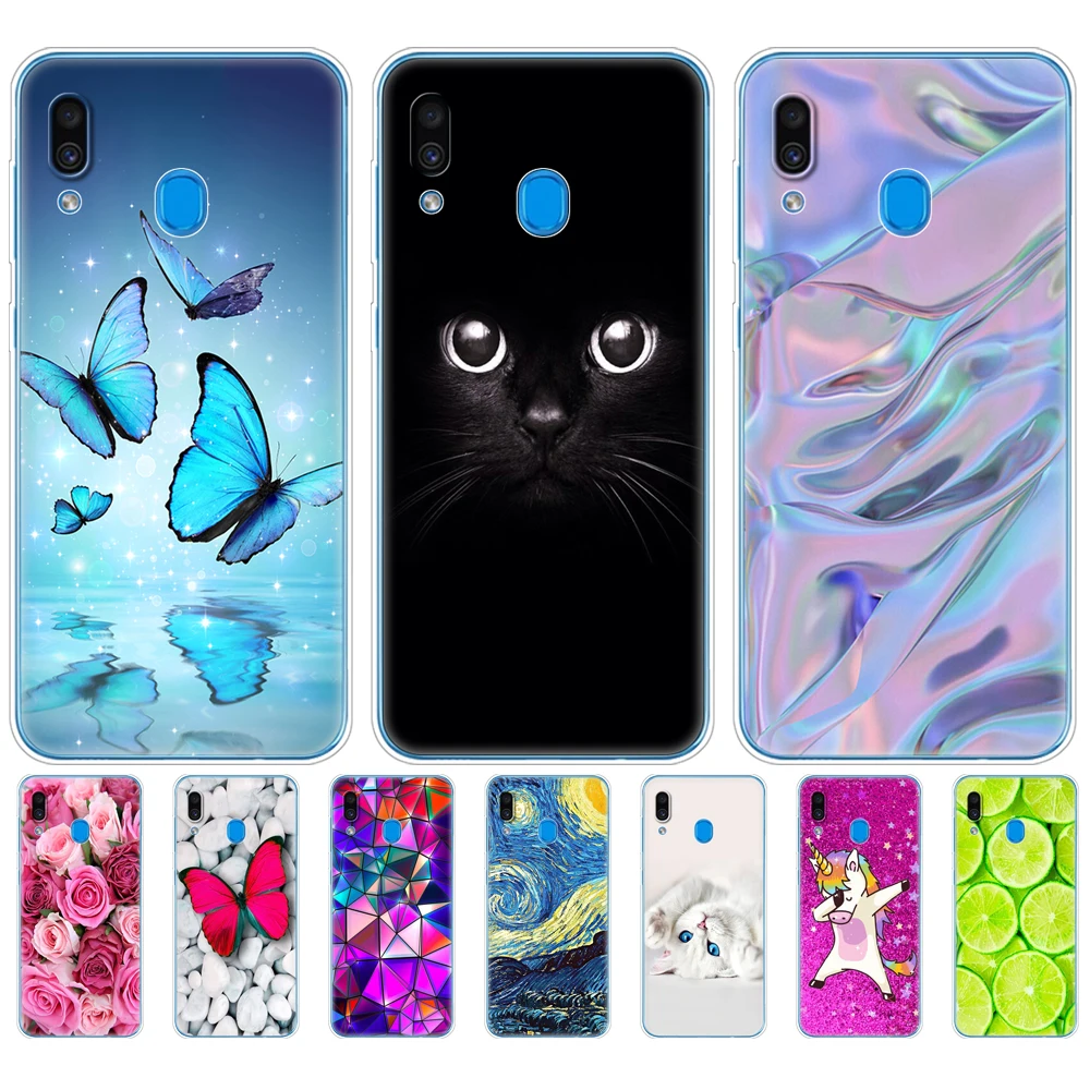 Чехол для Samsung Galaxy A30 чехол SM-A305F A305F A305 силиконовый мягкий из ТПУ с изображением