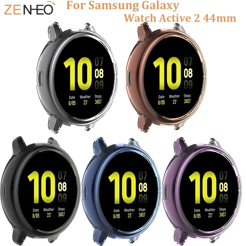 ТПУ для galaxy watch active 2 44 мм мягкий чехол часов смарт Аксессуары Samsung защитный