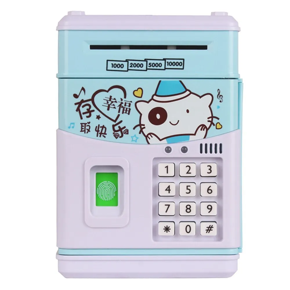 

Electronic Multifunctional Money Saving Box Money Bank Singing Saving Box with Password & Fingerprint Gift Present Idea for Kids