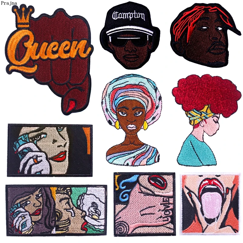 Нашивки Prajna в стиле панк для Африканской женщины нашивки с вышивкой одежды