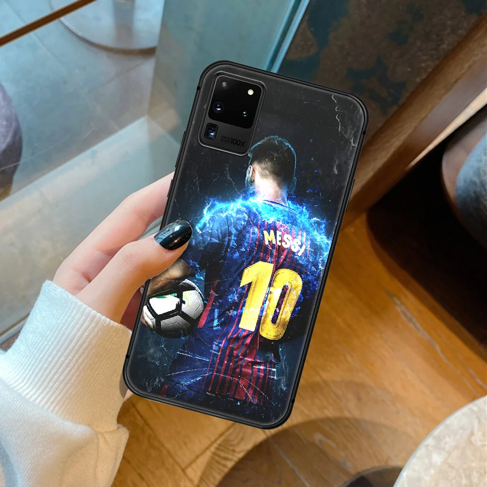 

Lionel Messi Soccer Football 10 Phone Case For Samsung Galaxy S 6 7 8 9 10 E 20 UITRA FE 21 Edge Note 8 9 10 Plus black Bumper
