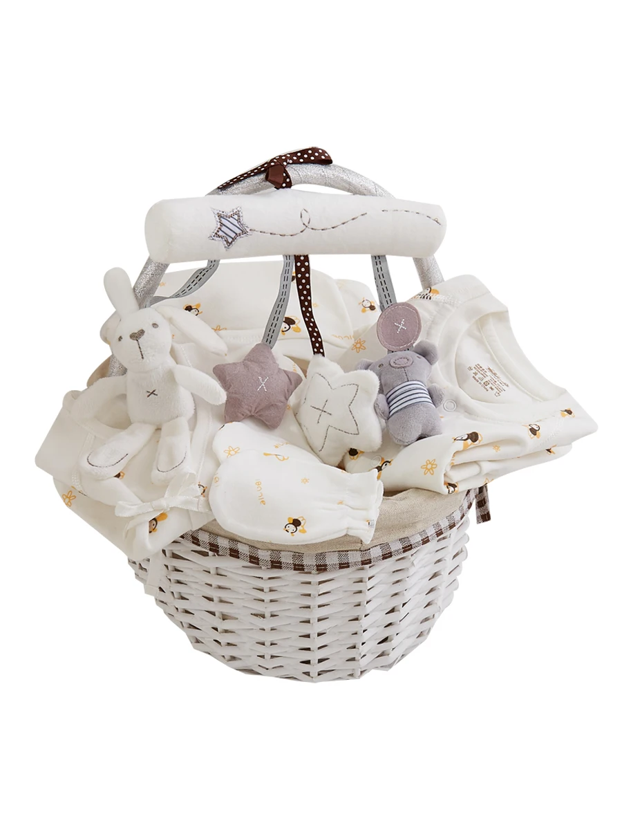 

Summer And Autumn New Baby Gift Box Baby Cotton Clothes Suit Boneless Full Moon Gift Basket