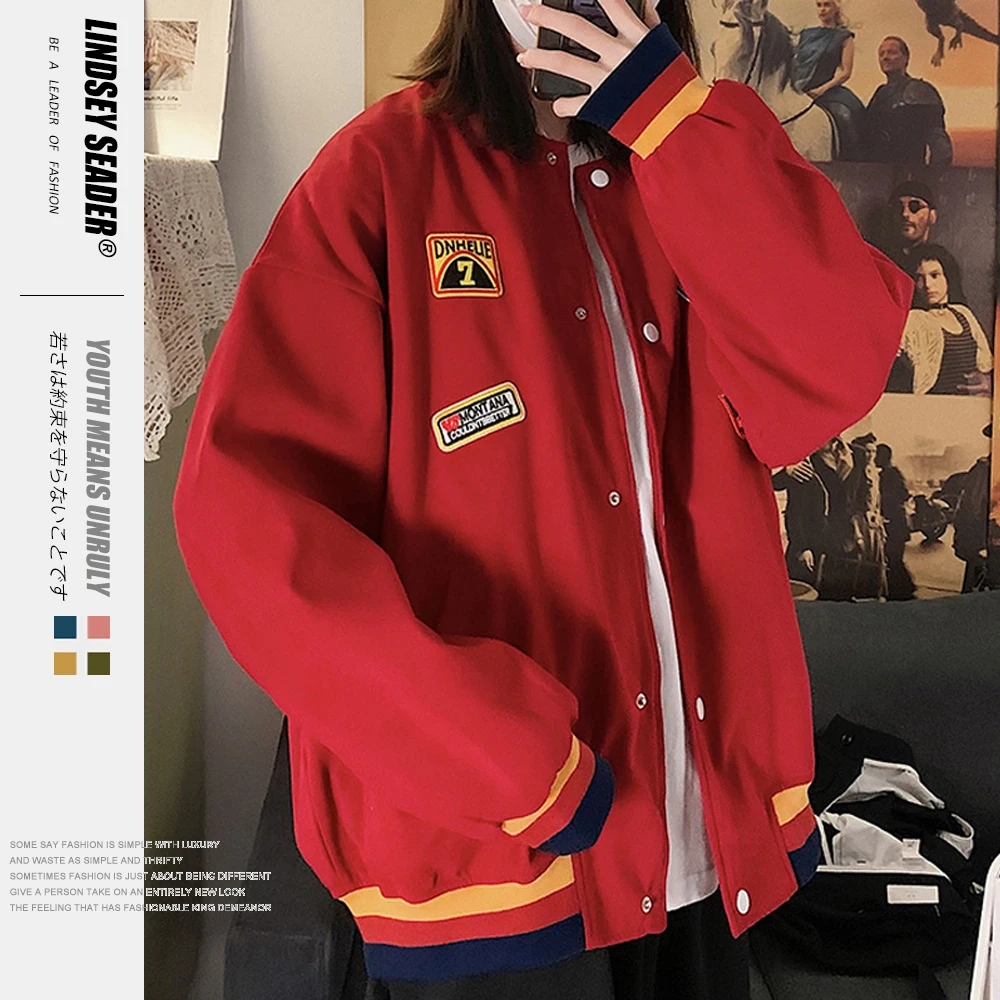 Женская и Мужская Уличная бейсбольная куртка бомбер 2020 в стиле хип хоп мужская с