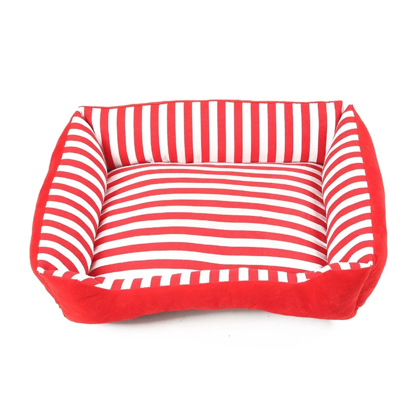 Лидер продаж диван для собак прямоугольная кровать Полосатое гнездо щенка