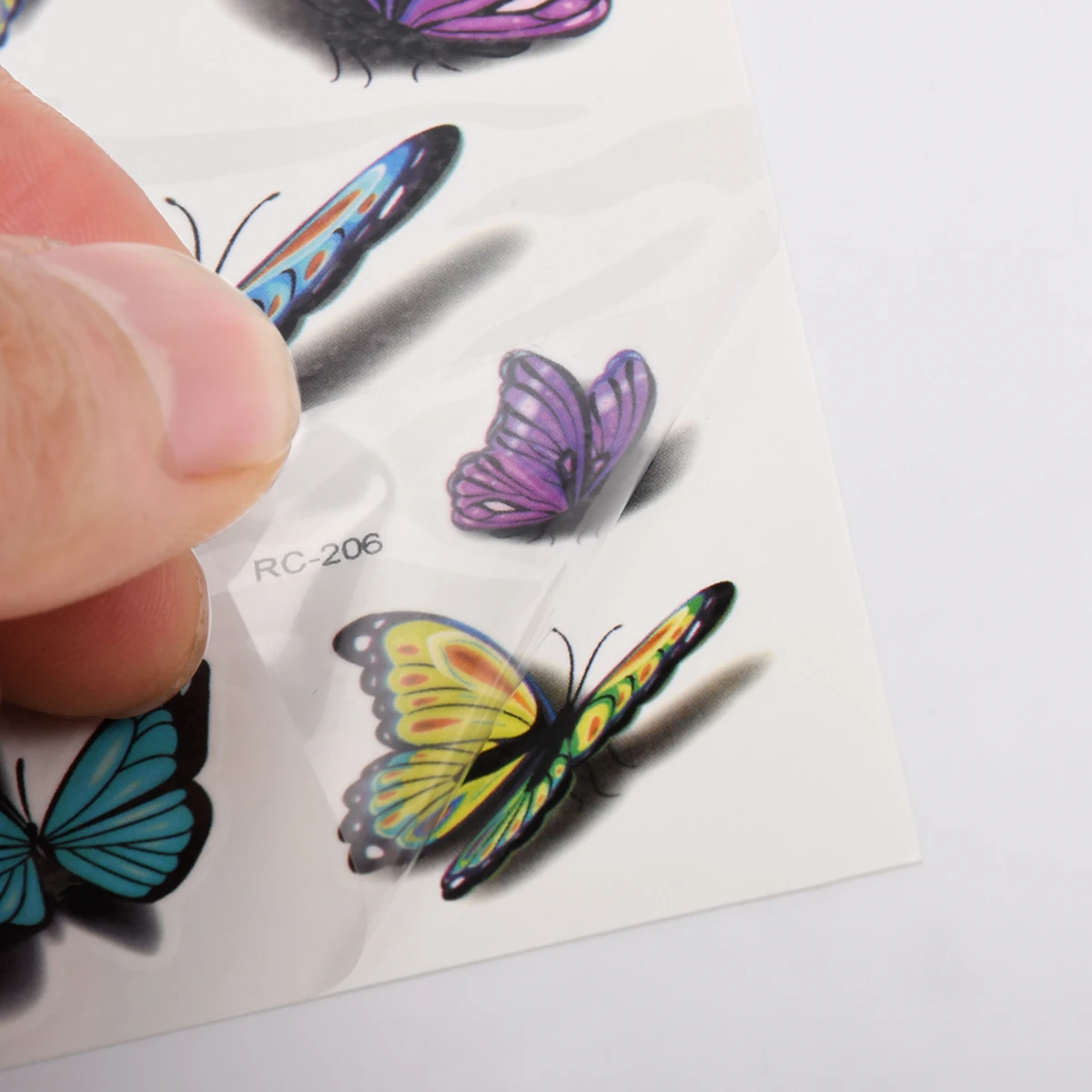 2PCS 3D Butterfly Tattoo Sticker Waterproof Small Neck Hand Arm Shoulder Fake Temporary | Красота и здоровье