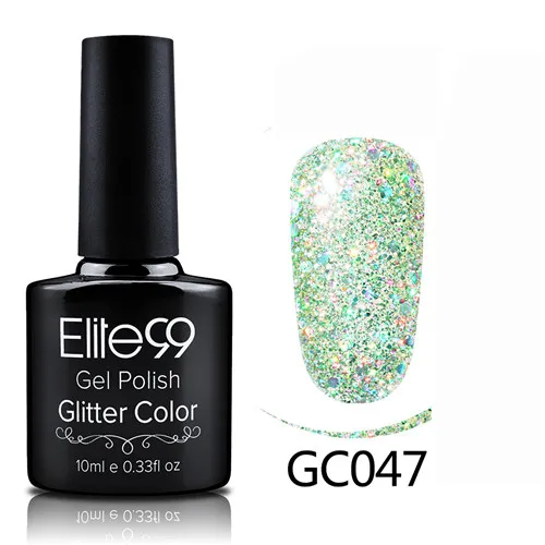 GC047 Elite99 гибридные Лаки гель лак для ногтей набор Гель-лак с блестками Живопись ногтей искусство поли УФ гель лак Топ базовый праймер для маникюра - Color: GC047