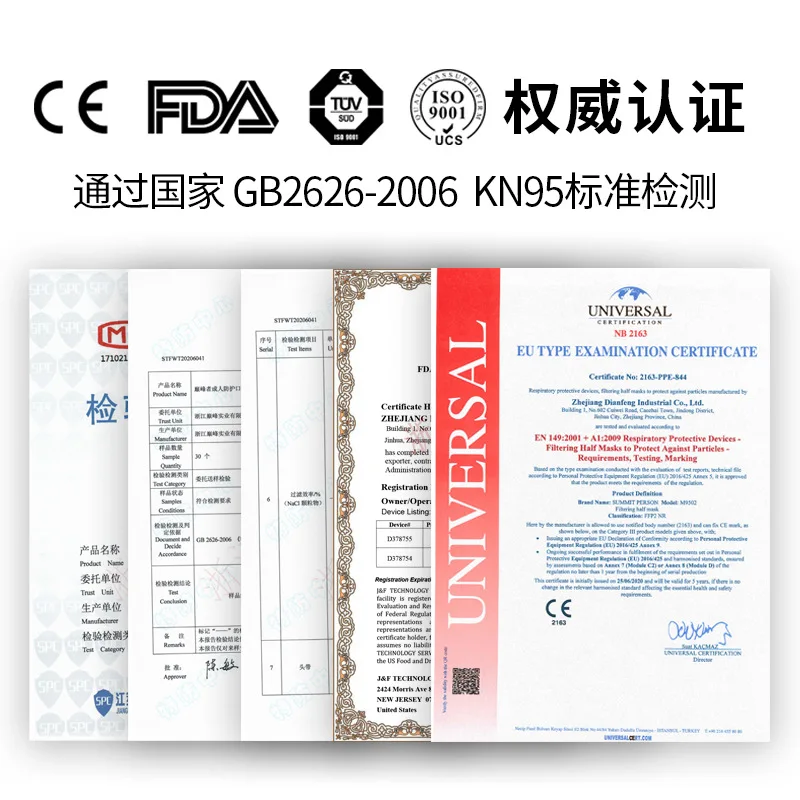 

10-100 PCS 4-layer Protection KN95 Face Masks For Adult Fishing Black White Blue Fashion 3D FFP2 Mask Individual Package