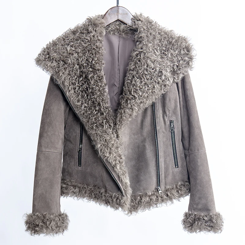 Куртка из натуральной кожи женские топы и блузки 2019 зимнее пальто большие