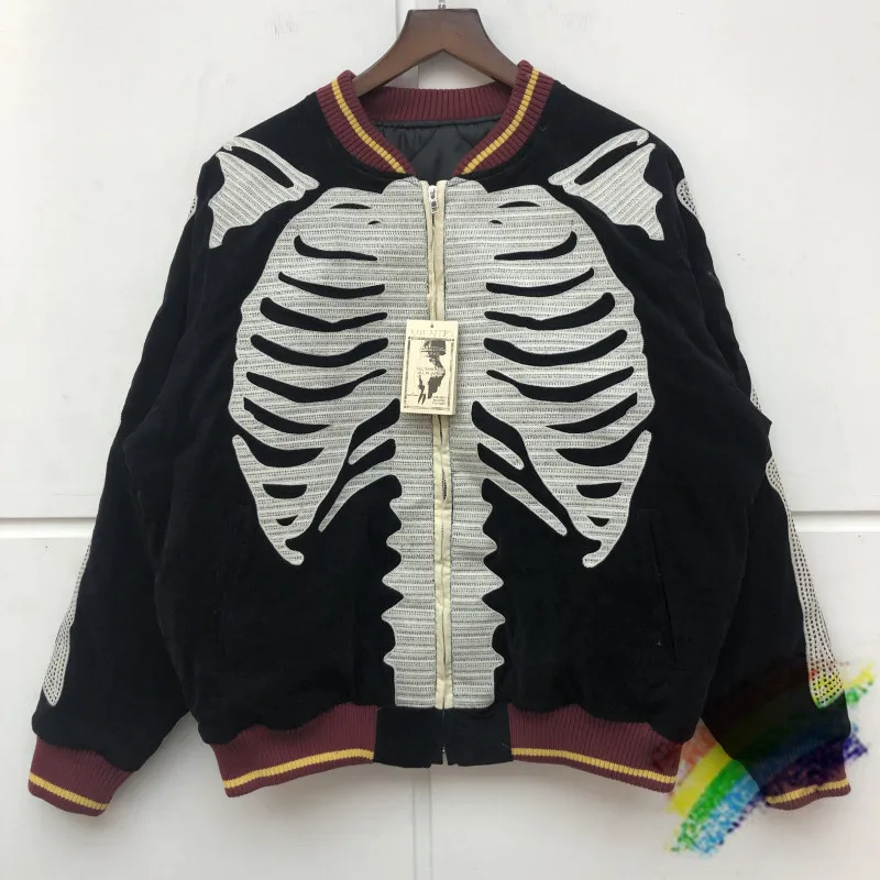 Куртка-бомбер Мужская/женская джинсовая с вышивкой на молнии и рукавах | Мужская