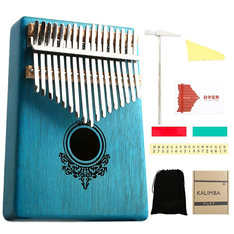 

Kalimba Thumb фортепиано 17 клавиш из красного дерева с молотком и музыкальной книгой для любителей музыки, начинающих детей