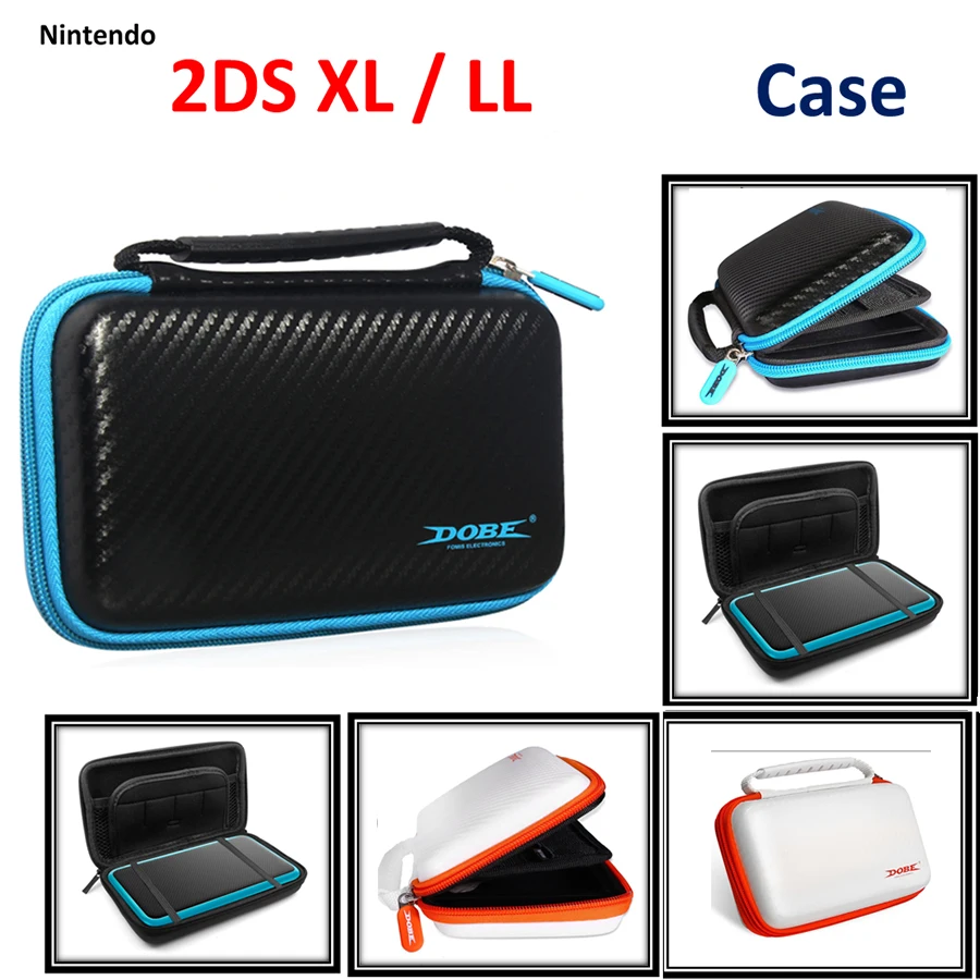 Nintend New 2DS LL/XL 2 Защитная стеклянная пленка для экрана &amp EVA чехол хранения и 1 Стилус