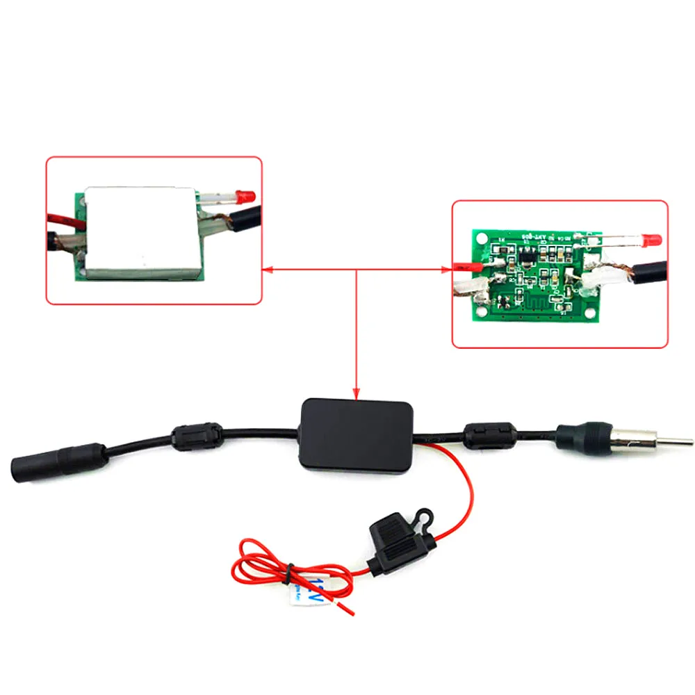 12V автомобиль радио усилитель сигнала авто FM/AM антенный усилитель крепление на обовое стекло антенна автомобильная антенна