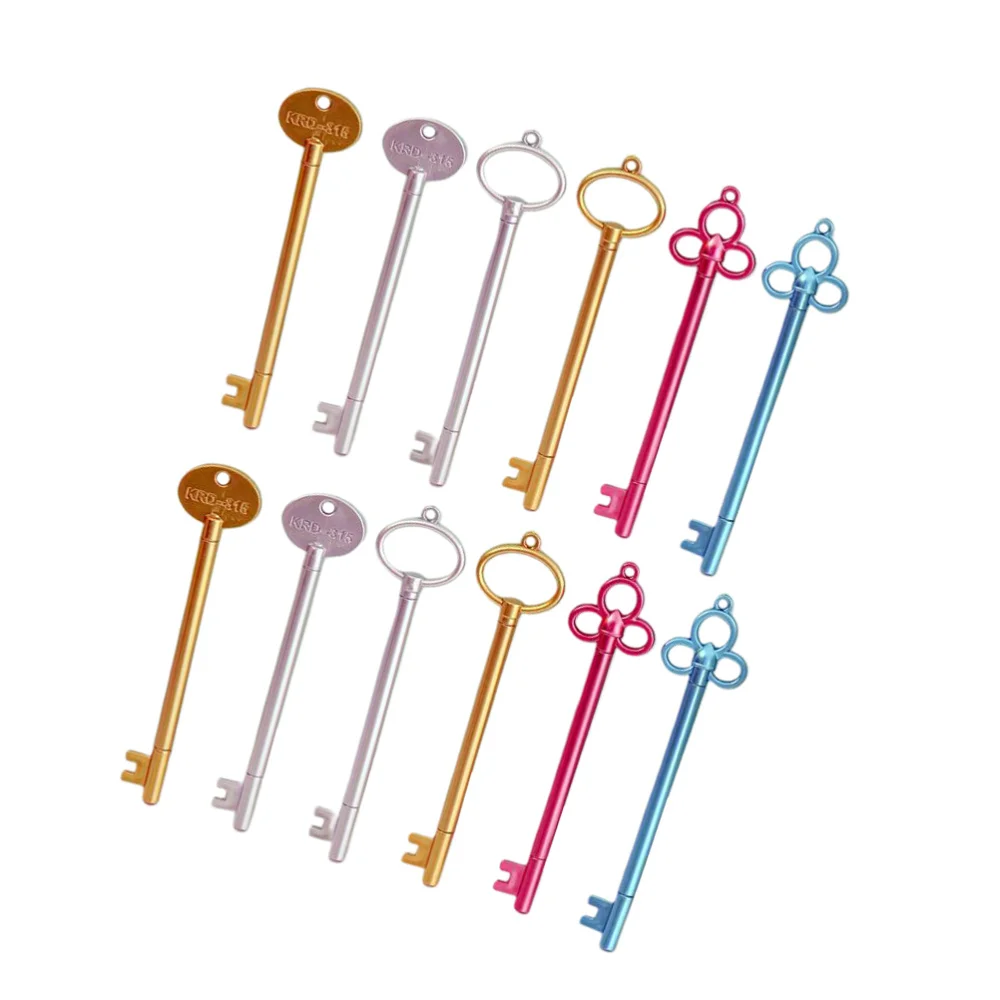 

15pcs Key Shape Pens Neutral Pen Stationery Key Shape Pens