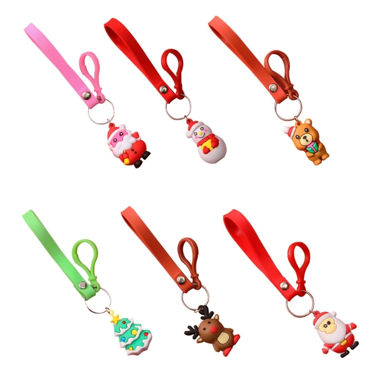 

Key-chains Creative Santa Claus Style Key Holder School Rewards Ideal Gifts for Women Girls Christmas Gifts
