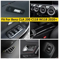 carbon fiber interior for benz cla 200 c118 w118 2020 2022 door handle bowl reading light air ac vent cover trim abs accessories
