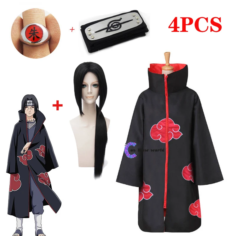 

2021 New Fashion Anime Naruto Cosplay Costume Akatsuki Cloak Naruto Deidara Costume Cape Anime Cosplay Costume S-XXL