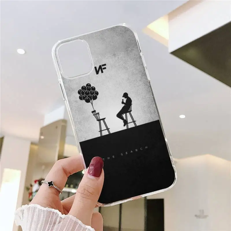 

NF Phone Case Transparent for iPhone 11 12 mini pro XS MAX 8 7 6 6S Plus X 5S SE 2020 XR