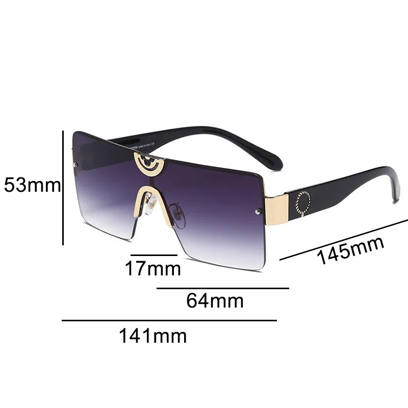 Солнцезащитные очки с градиентом для мужчин и женщин квадратные большого