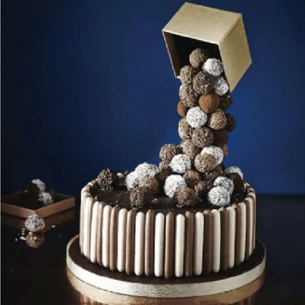 Силиконовая форма подставка для торта структура рамы антигравитационная