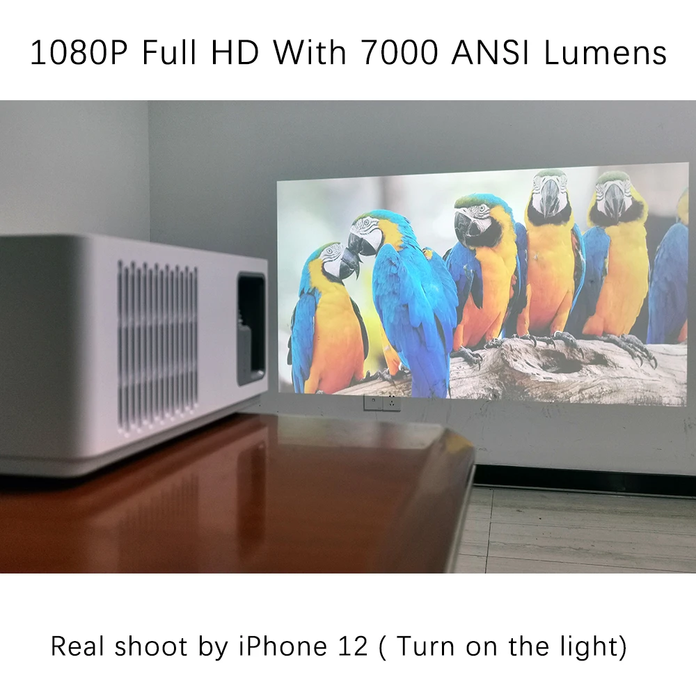 Проектор TouYinger M21 7000 лм 1080P поддержка 4K светодиодный видеопроектор автоматической