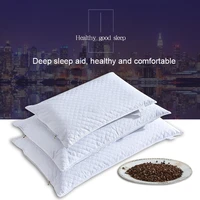 bedding pillow neck protection pillows plaid shaped buckwheat husk filling cushion for home sofa office nap sleeping