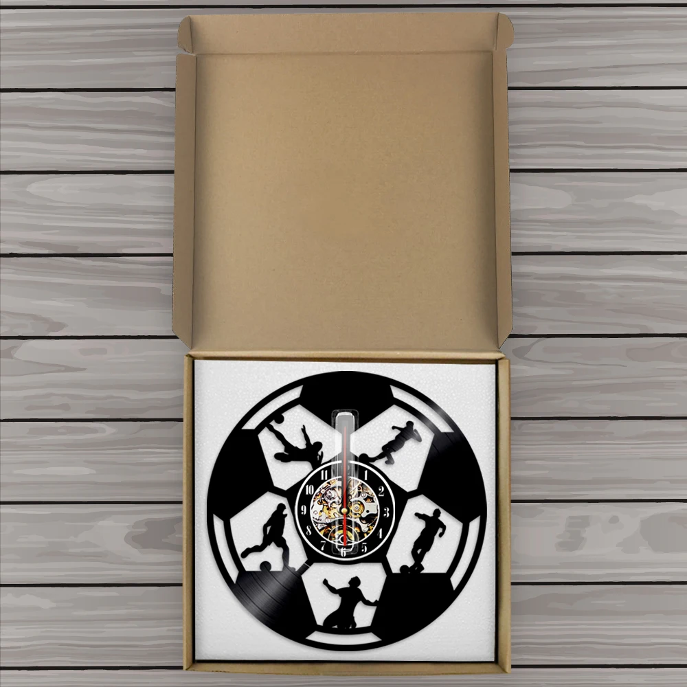 Настенные часы с виниловой пластиной для игры в футбол|Настенные часы| |