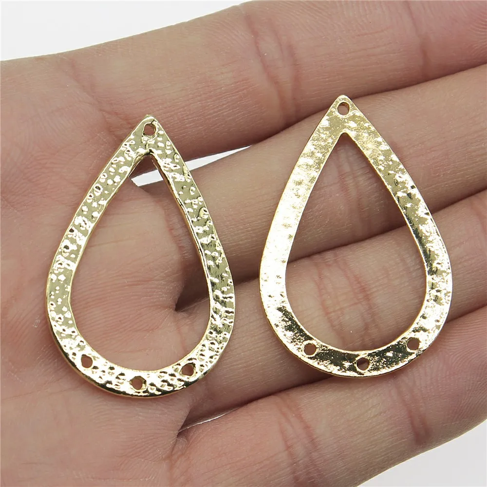 

2 шт. Подвески капельки воды высокое качество KC Золотой Цвет сплав DIY ювелирных изделий Аксессуары 26x39 мм для серьги решений