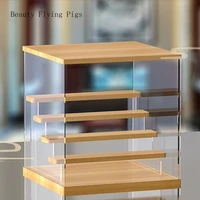 european style display box acrylic square transparent toy model cars figures collectibles perfume rack dustproof storage box