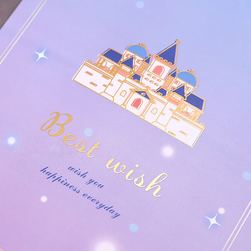 Выдвижная поздравительная открытка мечты с хрустальным замком 3D Рождественская