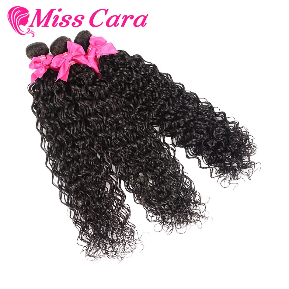 Малазийские волны воды 3 шт. в партии 100% человеческие волосы переплетения пучки
