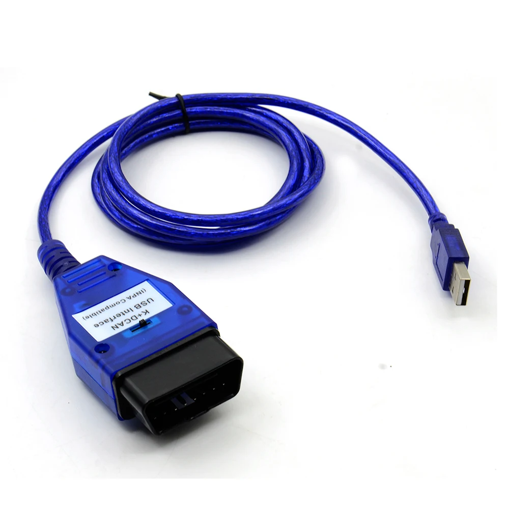 Для BMW INPA K + DCAN FTDI FT232RQ цвет белый/синий совместим с USB интерфейс OBD2 переключаемая