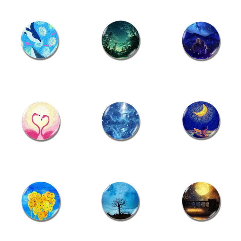 Магнит на холодильник серии Starry круглые магниты кухонные украшения дорожные
