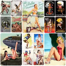 Металлическая винтажная Оловянная табличка Good Girl булавка