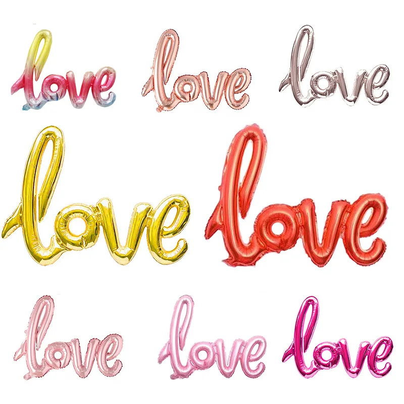 

43-inch Piece LOVE Letter Balloon Wedding Party Holiday Decoration Balloons Wedding Valentines Anniversary Birthday Decoration