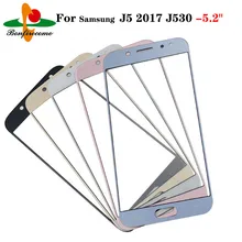 10Pcs\lot For Samsung Galaxy J5 2017 J530 J5 Pro J530F J530Y J530DS LCD display Front outer Touch Panel screen glass Replacement