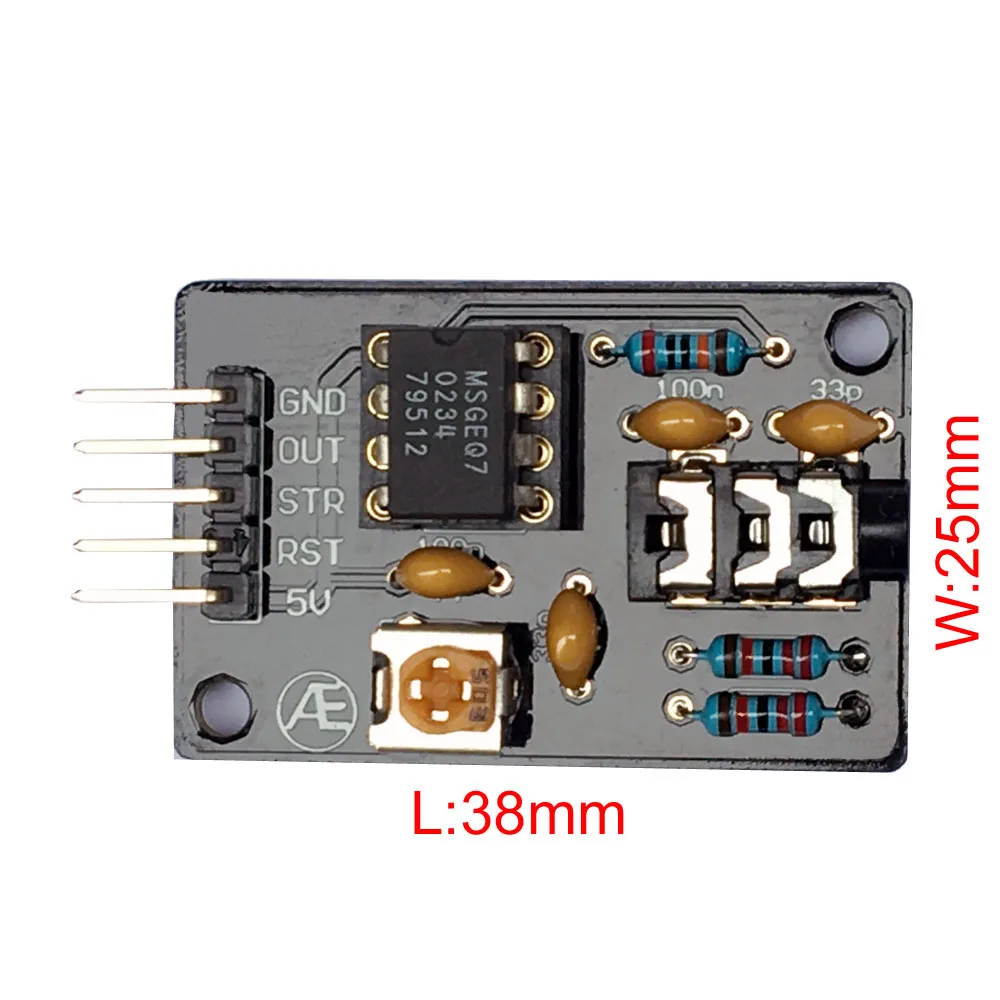 

MSGEQ7 Audio Processing Graphic Equalization Filter Signal Analysis Module